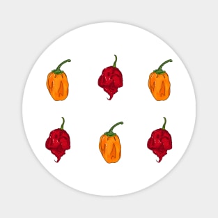 Habanero Reaper Sticker Set Magnet